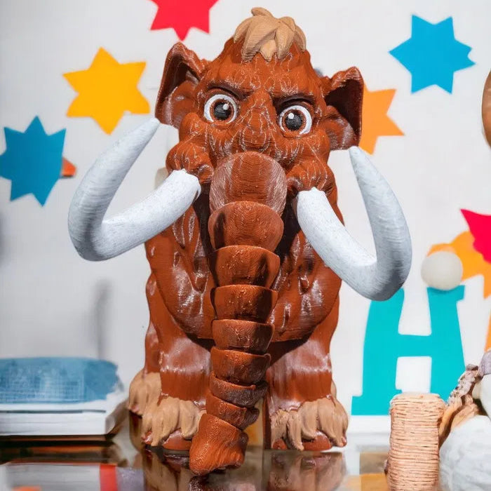 3D printed Articulated Mammoth with movable parts – unique gift idea