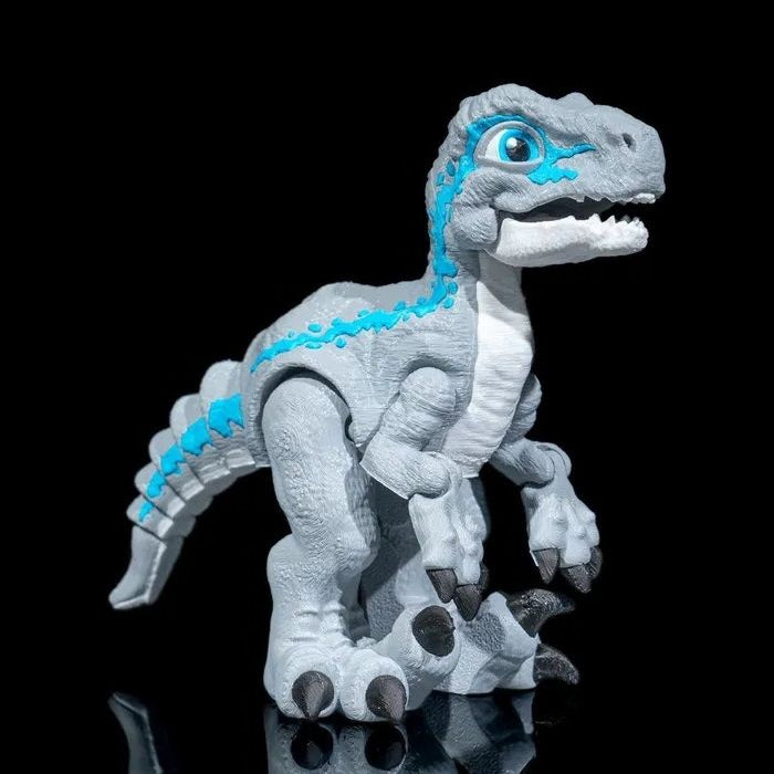 3D printed Articulated Raptor with poseable limbs – a must-have for dinosaur lovers