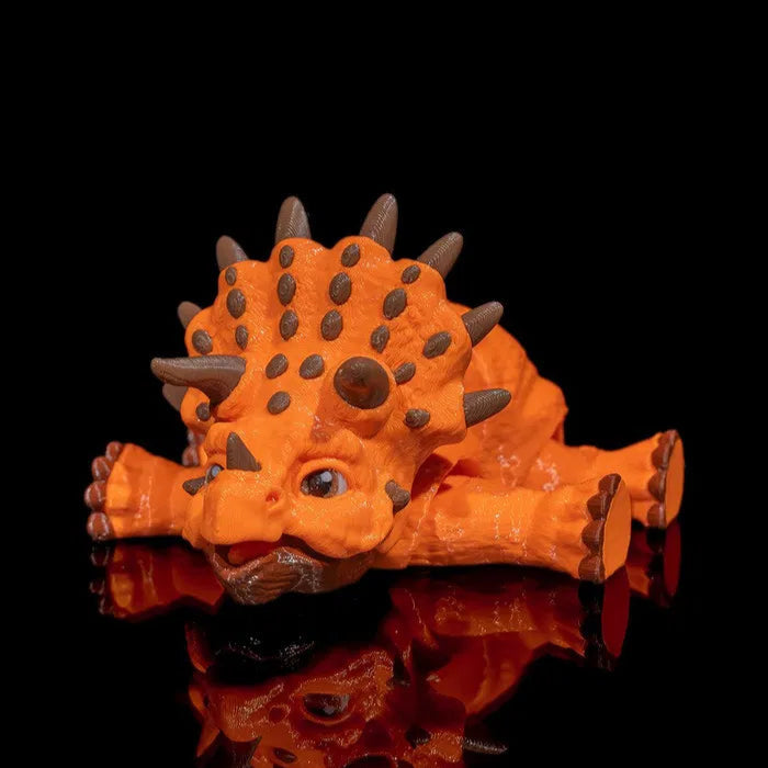 Detailed 3D printed Articulated Triceratops – ideal for imaginative play and decoration