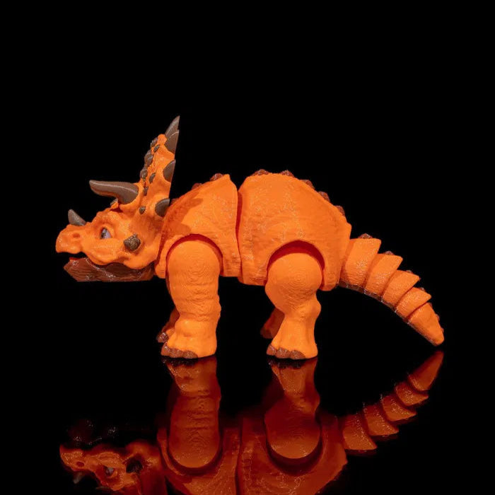 Realistic Articulated Triceratops figure with poseable parts – great for dinosaur lovers