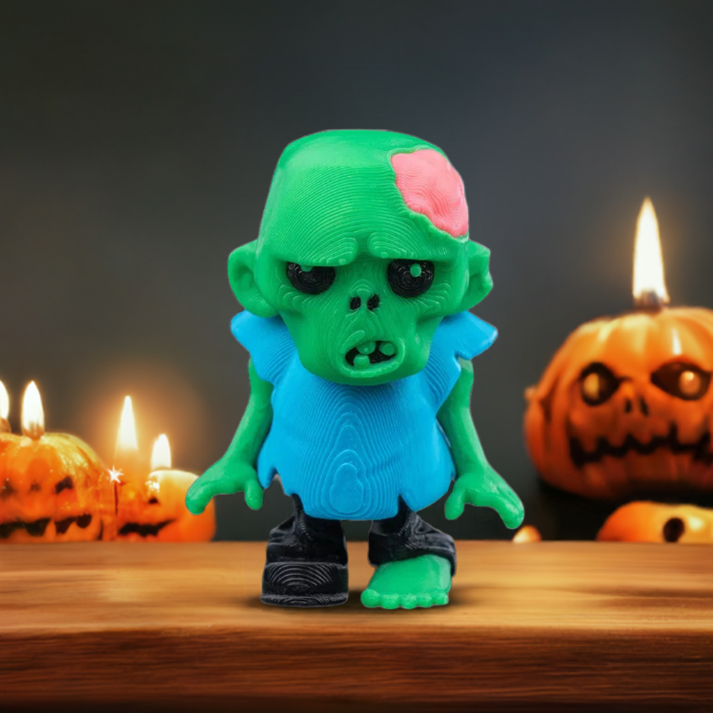 Zombie Buddy Keychain – unique zombie character keychain, a fun gift for horror enthusiasts.