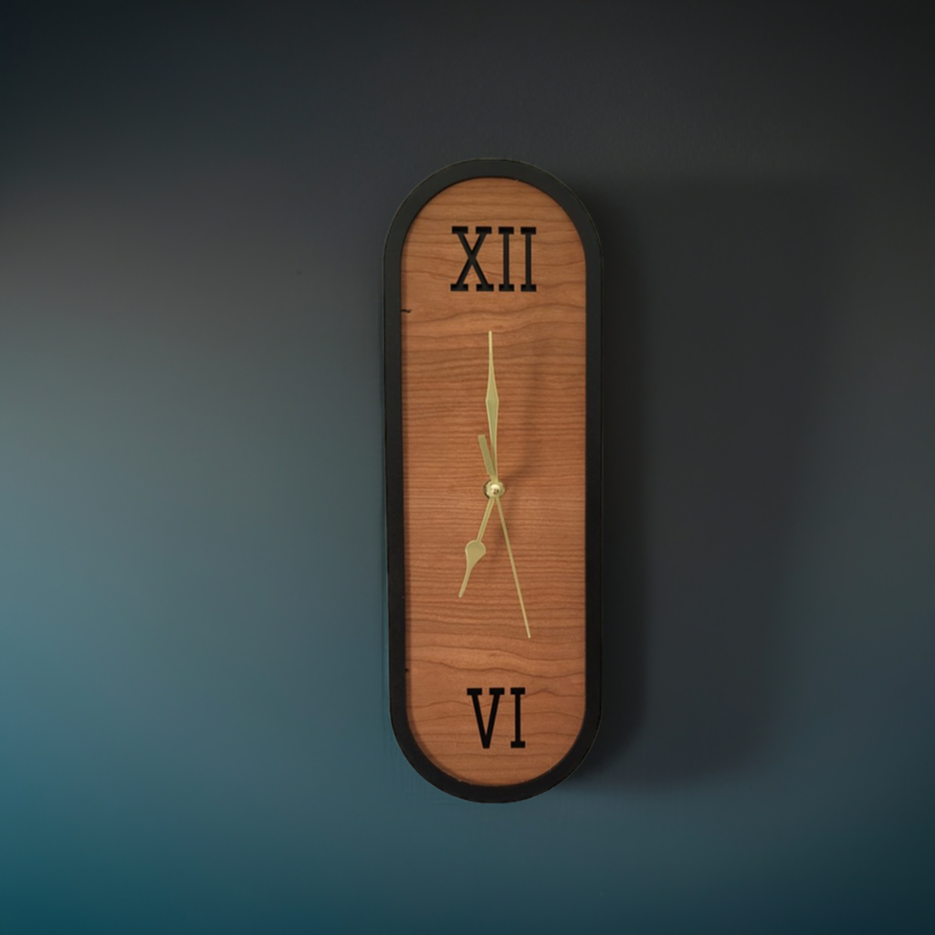 The clock adorning an office wall, exuding professionalism and style while maintaining a tranquil work environment.