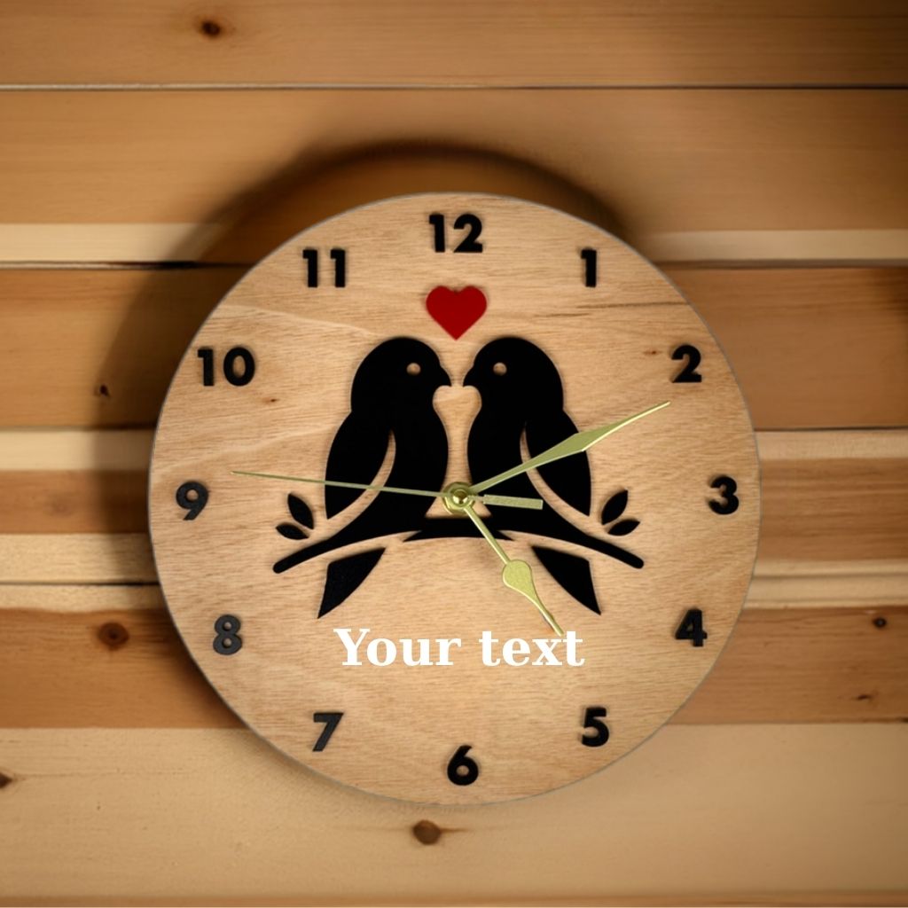 Bird Love Wall Clock