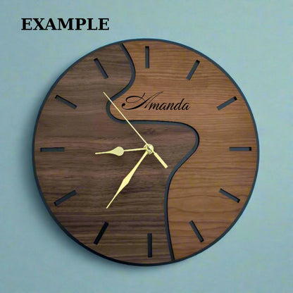 DualWood Wall Clock