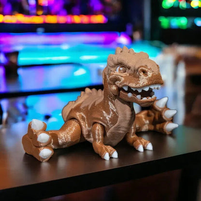 Detailed 3D printed Articulated T-Rex with flexible parts – great for imaginative play