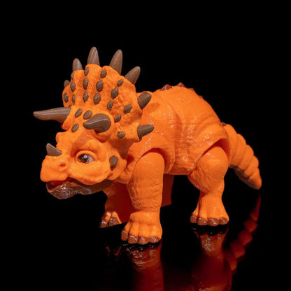 Handcrafted Articulated Triceratops model – poseable for dynamic display