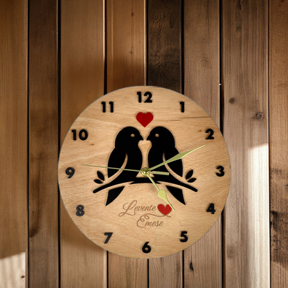 Bird Love Wall Clock