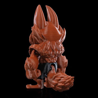 Ferocious Wolf keychain – durable and bold, perfect for personalizing your backpack