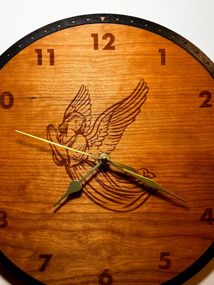 Angel wall clock