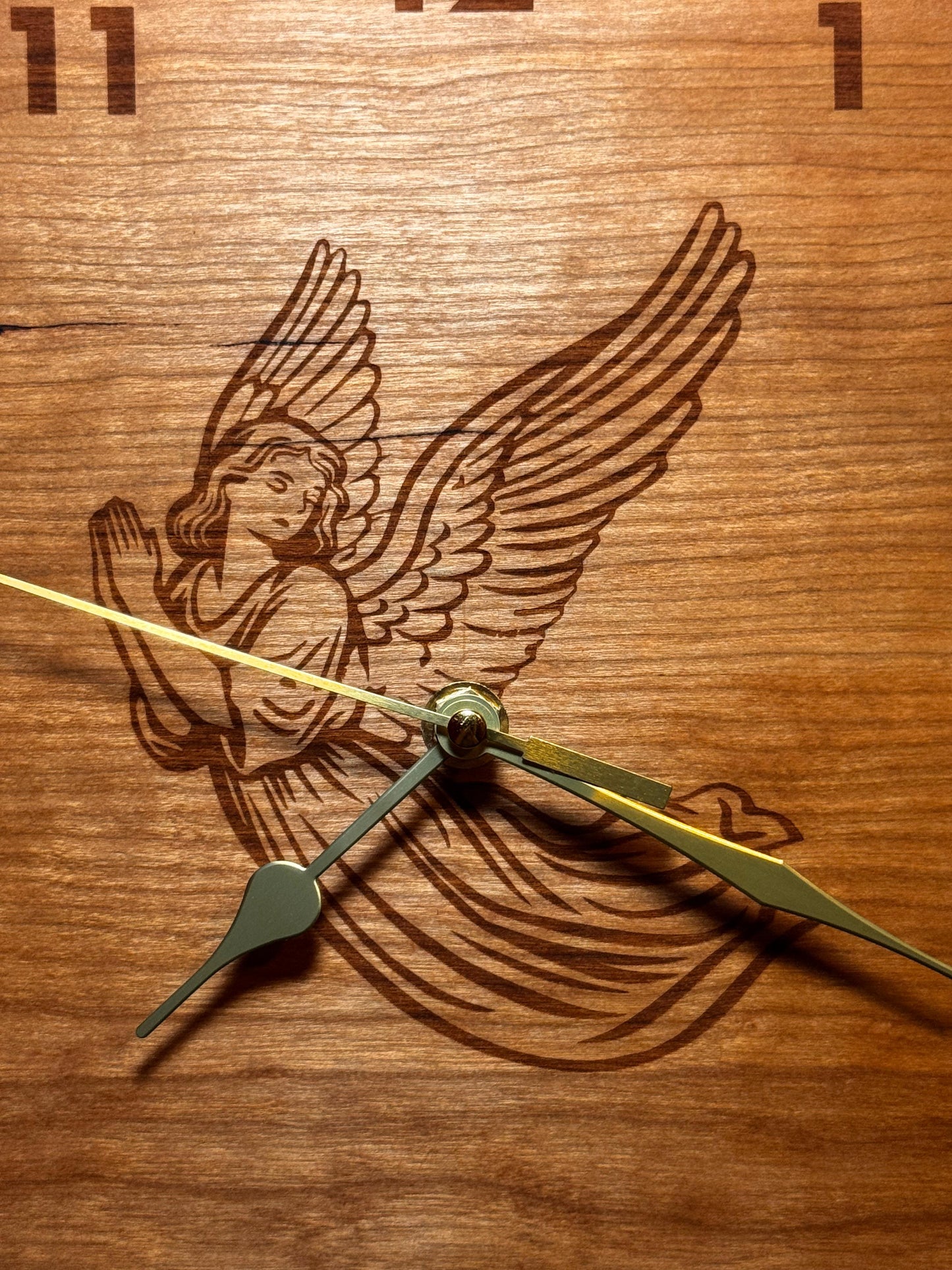 Angel wall clock