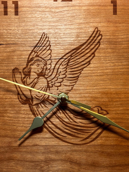 Angel wall clock