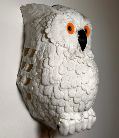 The Hedwig the Owl Night Lamp illuminating a room with soft, calming light, creating a cozy and enchanting atmosphere