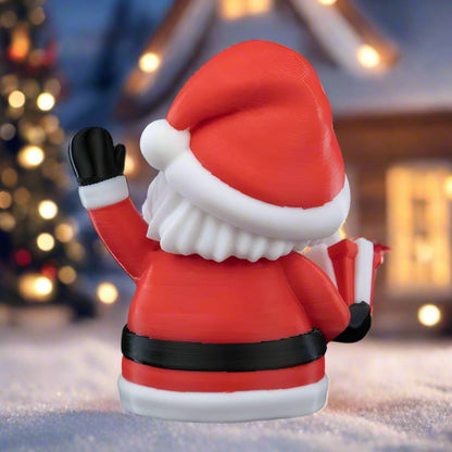 Santa Claus figure, designed with 3D printing technology, capturing the magic of Christmas.
