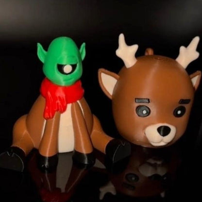 Rudolph the Deer E.T. – a fun alien twist on the classic reindeer, perfect for your Christmas tree or as a unique gift