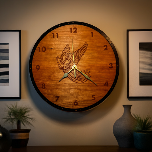 Angel wall clock