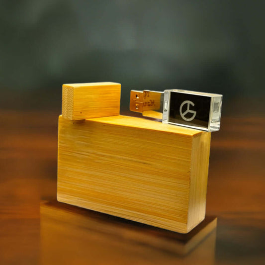 The USB drive with its cap removed, revealing the sturdy metal connector, ensuring both style and functionality.