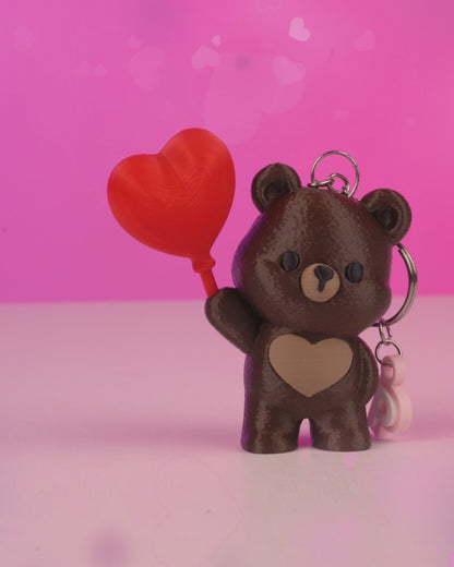 Bear Keychains Personalized with a Letter